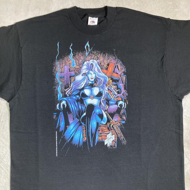 Vintage 90s Lady Death Comic Images Graphic T shirt... - Depop