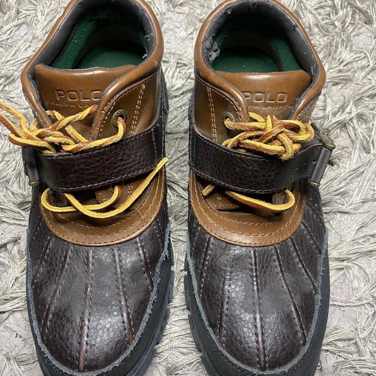 ralph lauren leather duck boots