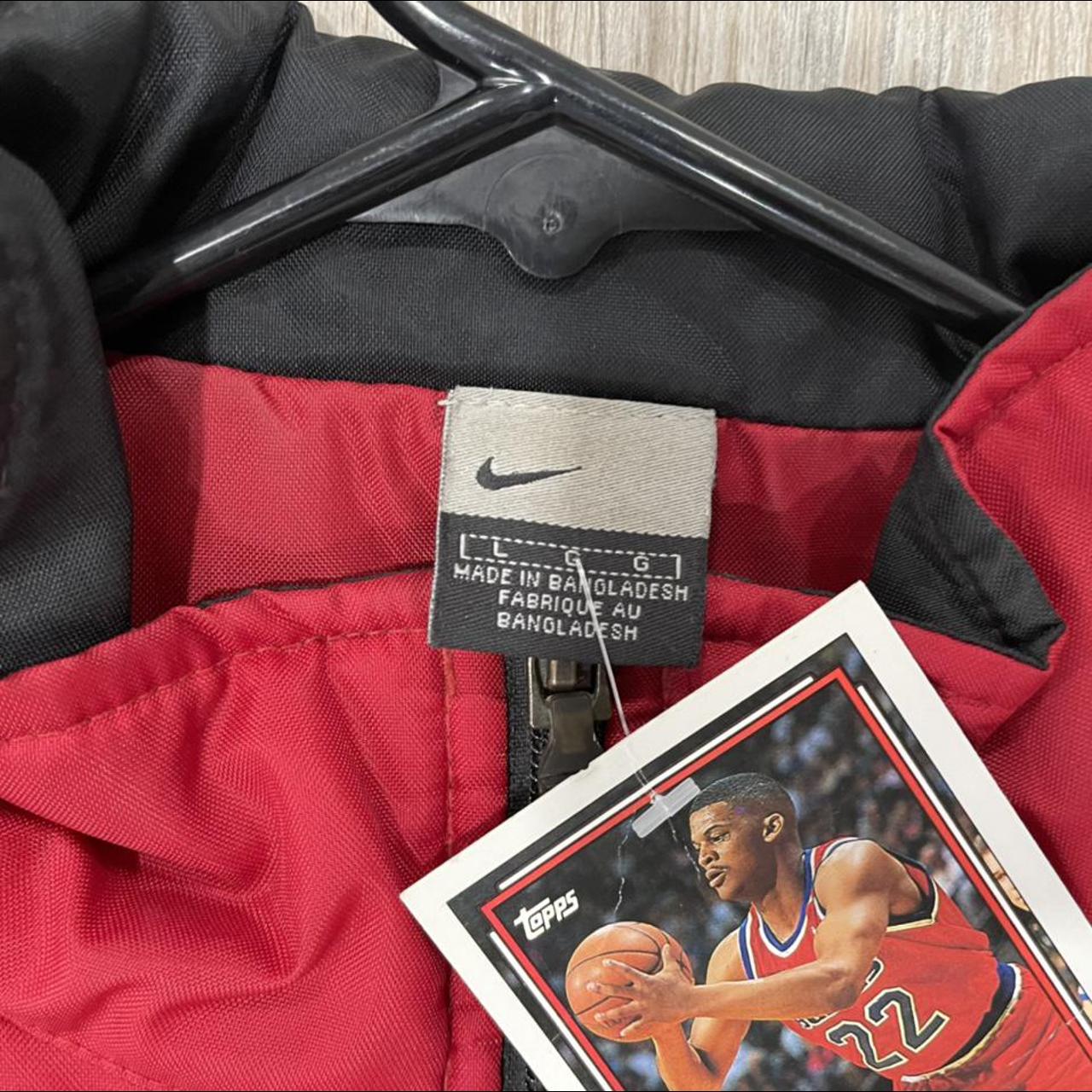 Nike Puffer Jacket Red and Black Adult Size Large... - Depop