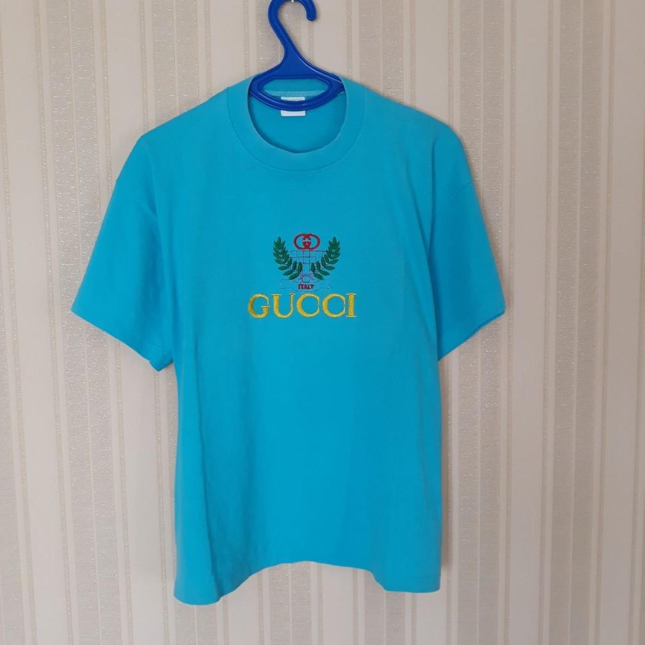 Embroidered Shirts Gucci Vintage Tshirt Vintage Gucci Embroidery