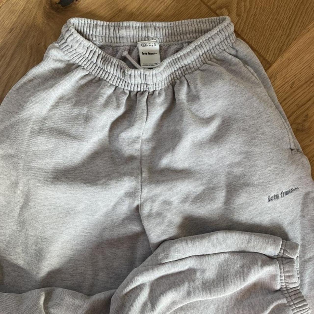 grey / lilac iets frans joggers. Very good condition... - Depop