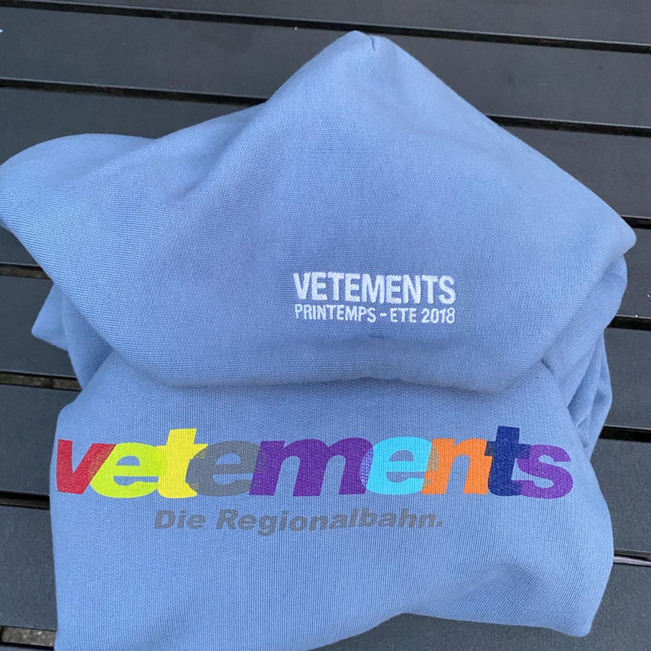 Vetements die clearance regionalbahn hoodie