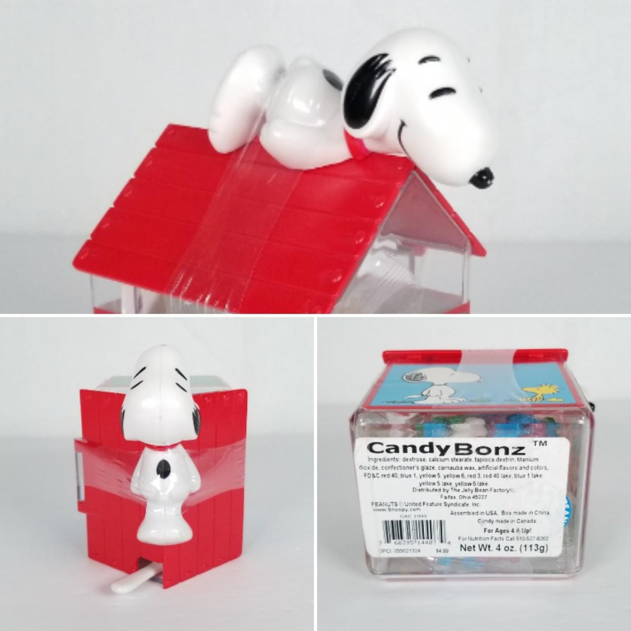 1999 Snoopy Dog House Filled With Candy Bonz, 50th - Depop