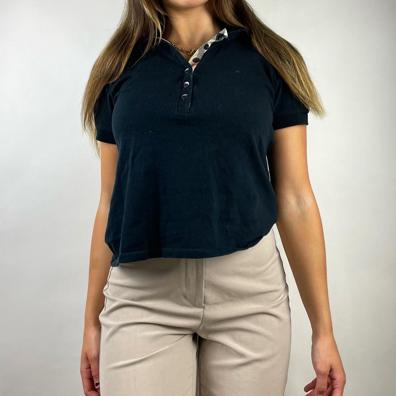 Vintage Burberry nova check navy blue Depop