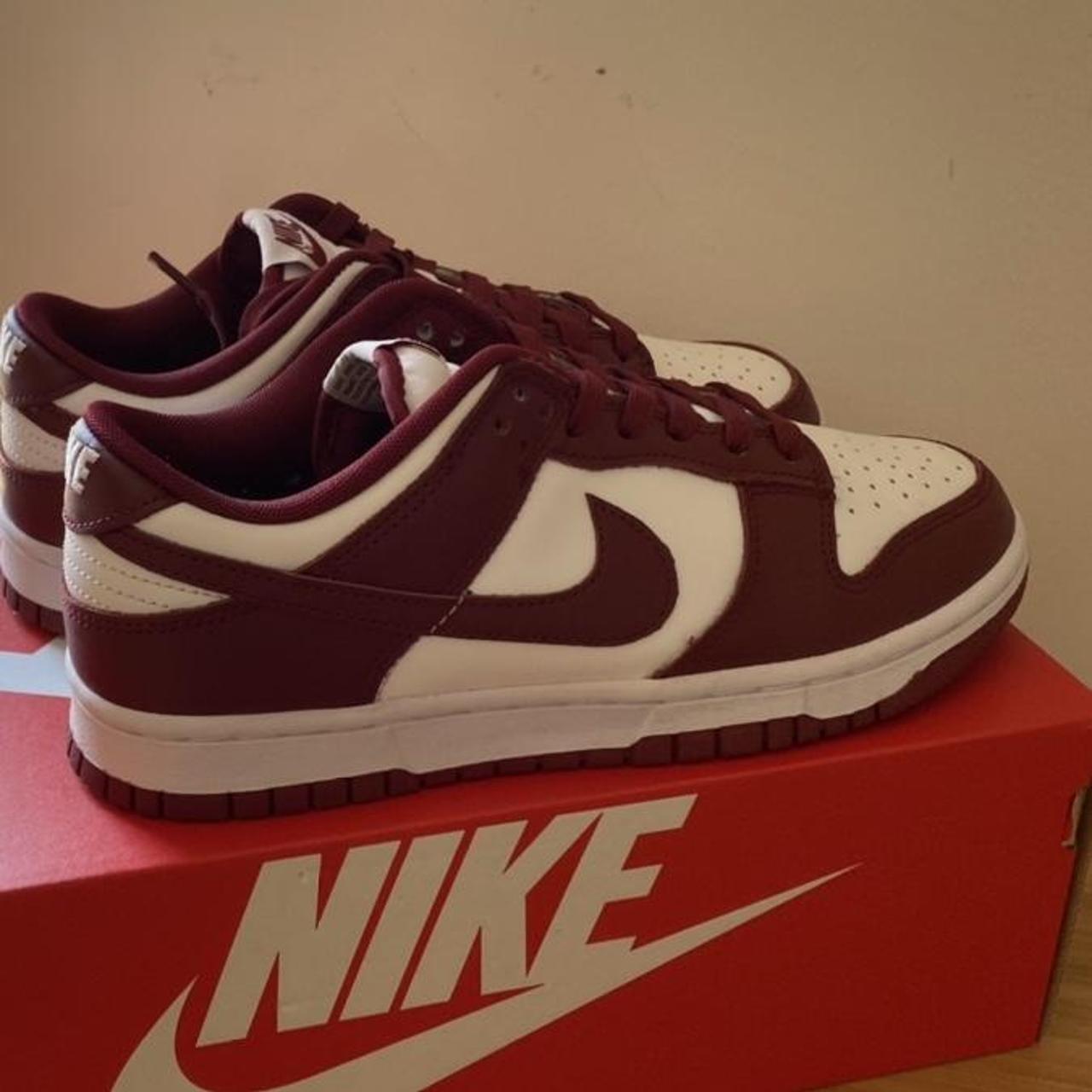 nike dunk low retro red and grey