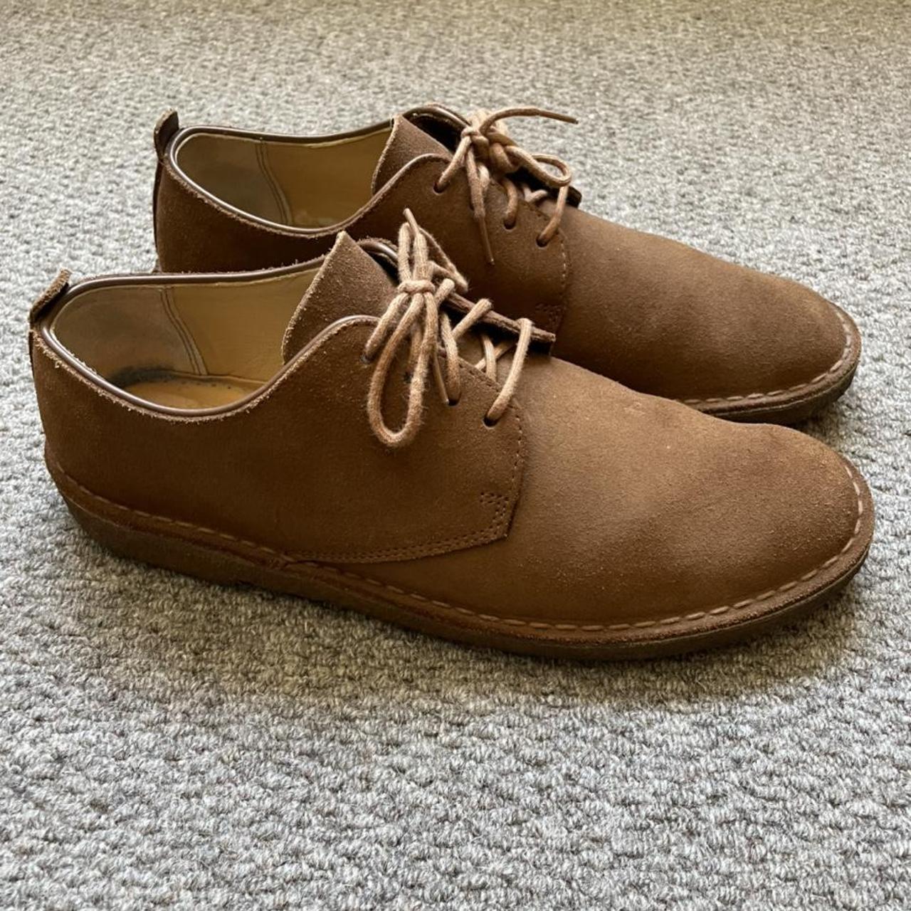 Clarks Desert London in Cola Suede Size 9 Fair... - Depop