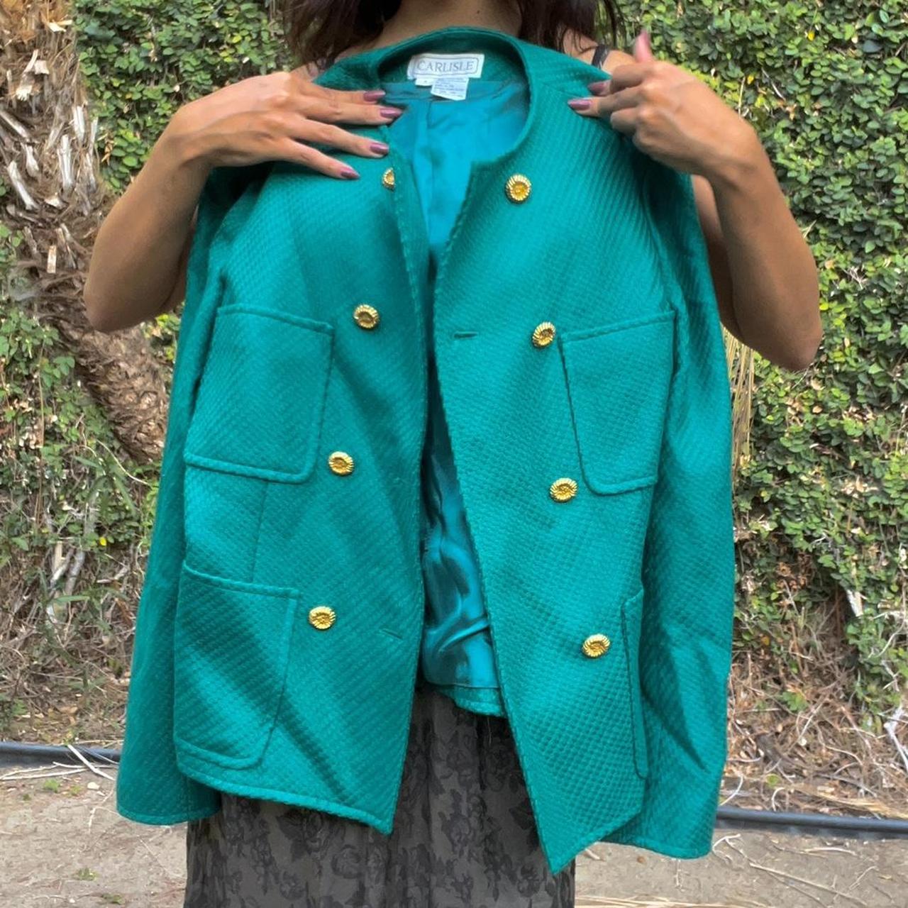 Stunning turquoise blazer. 💙 💥 Thick, warm, and such... Depop