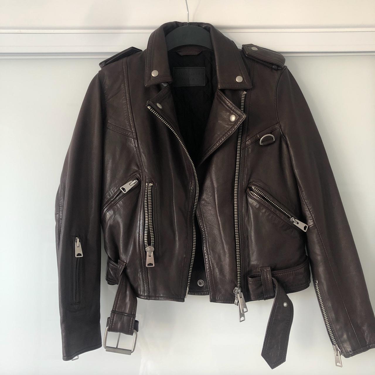 All saints gidley outlet leather jacket