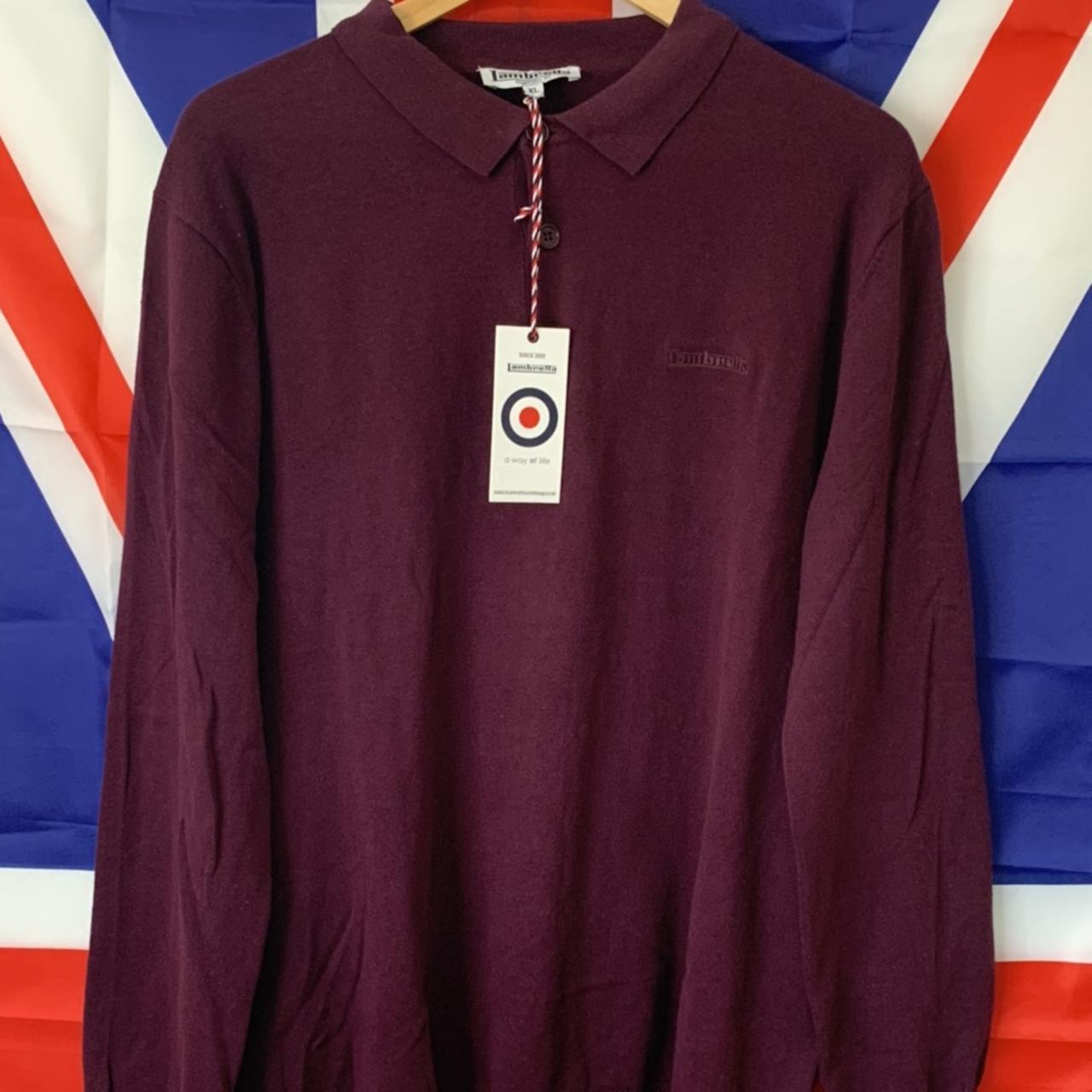 Lambretta long clearance sleeve polo