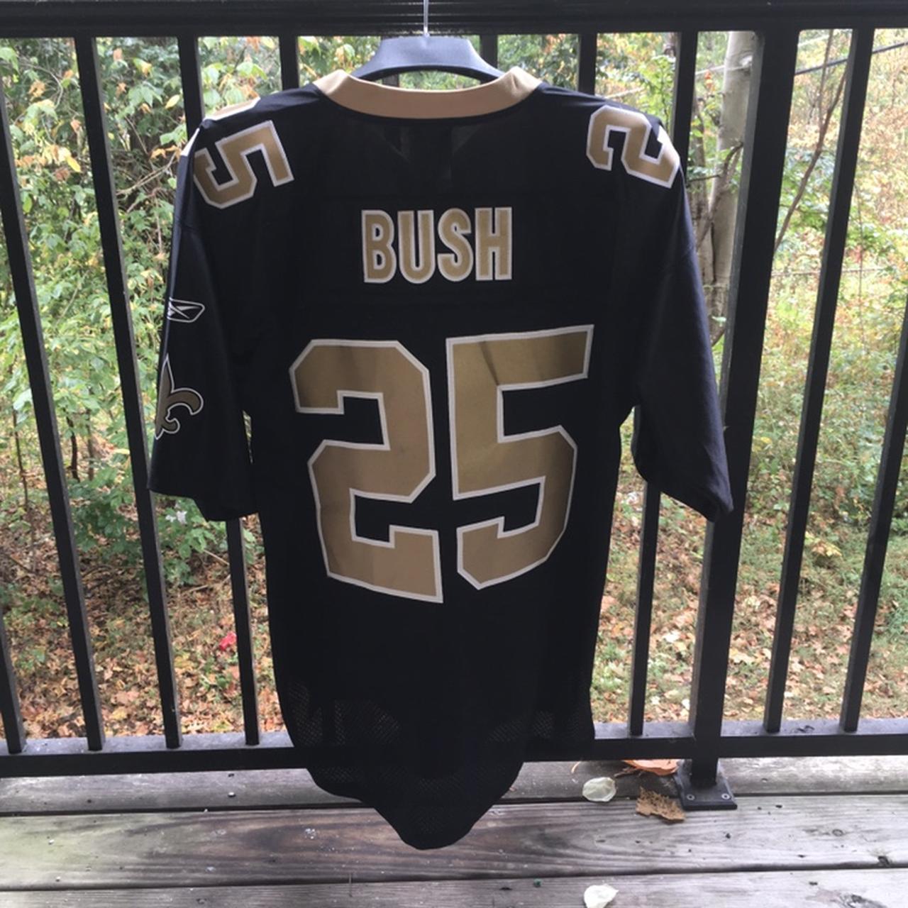 Signed Reebok Reggie Bush New Orleans Saints #25 Jersey Size XL