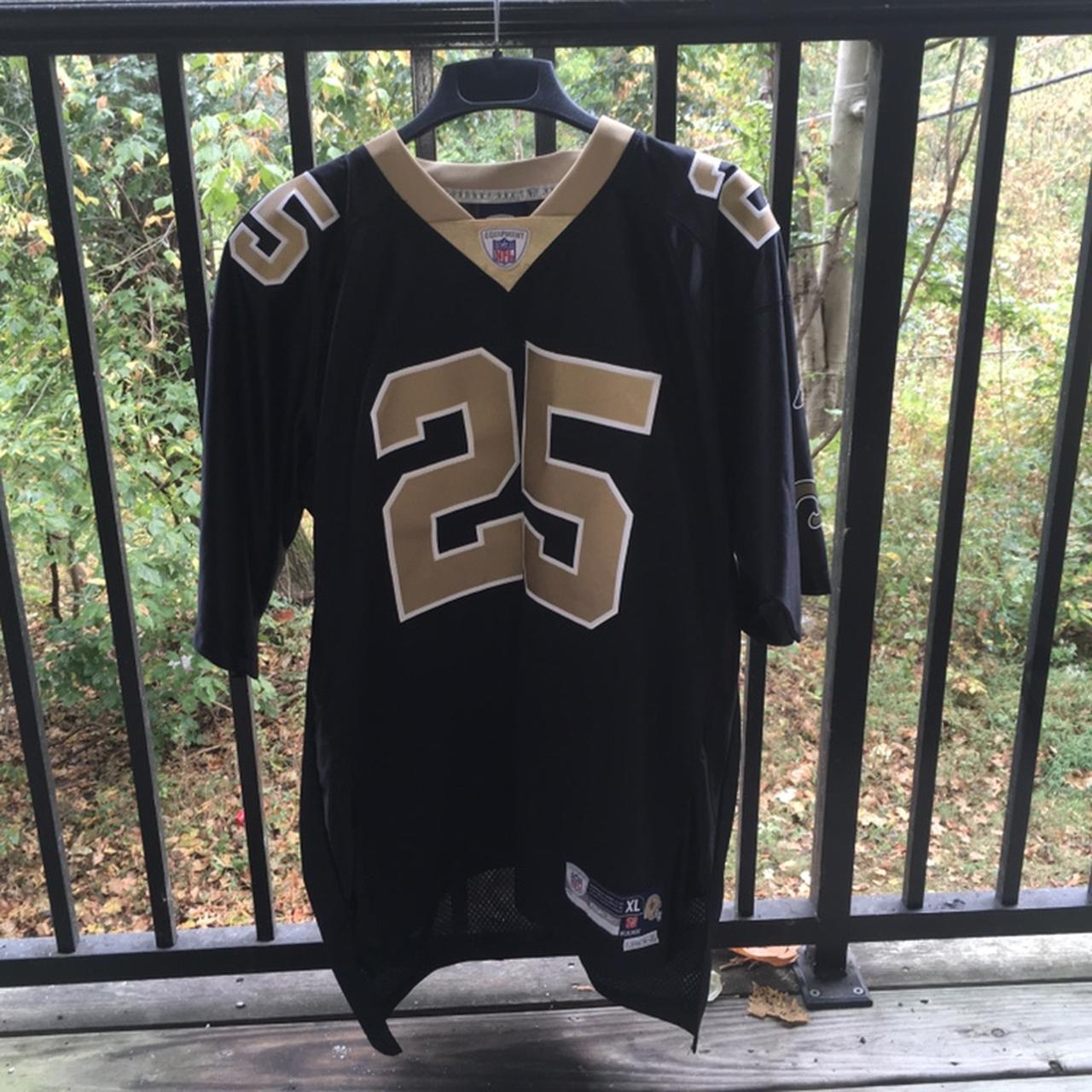 Reggie Bush New Orleans Saints Jersey Reebok Stitched Size XL Black