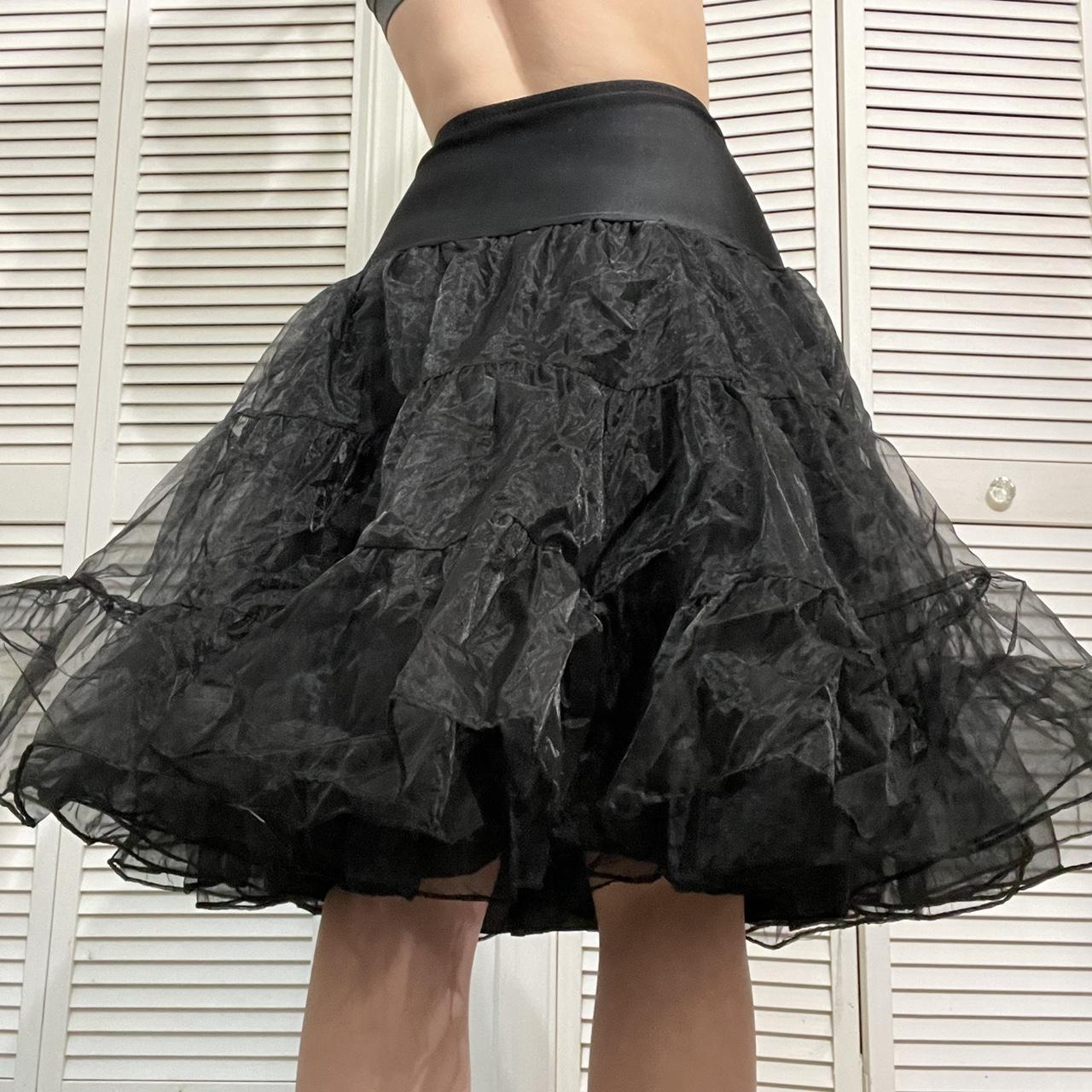 Y2k Black Tutu Skirt With A Spandex Waist Band Has Depop 9448