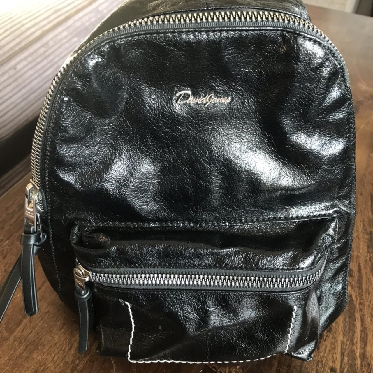 David jones backpack Pvc black style Tk maxx