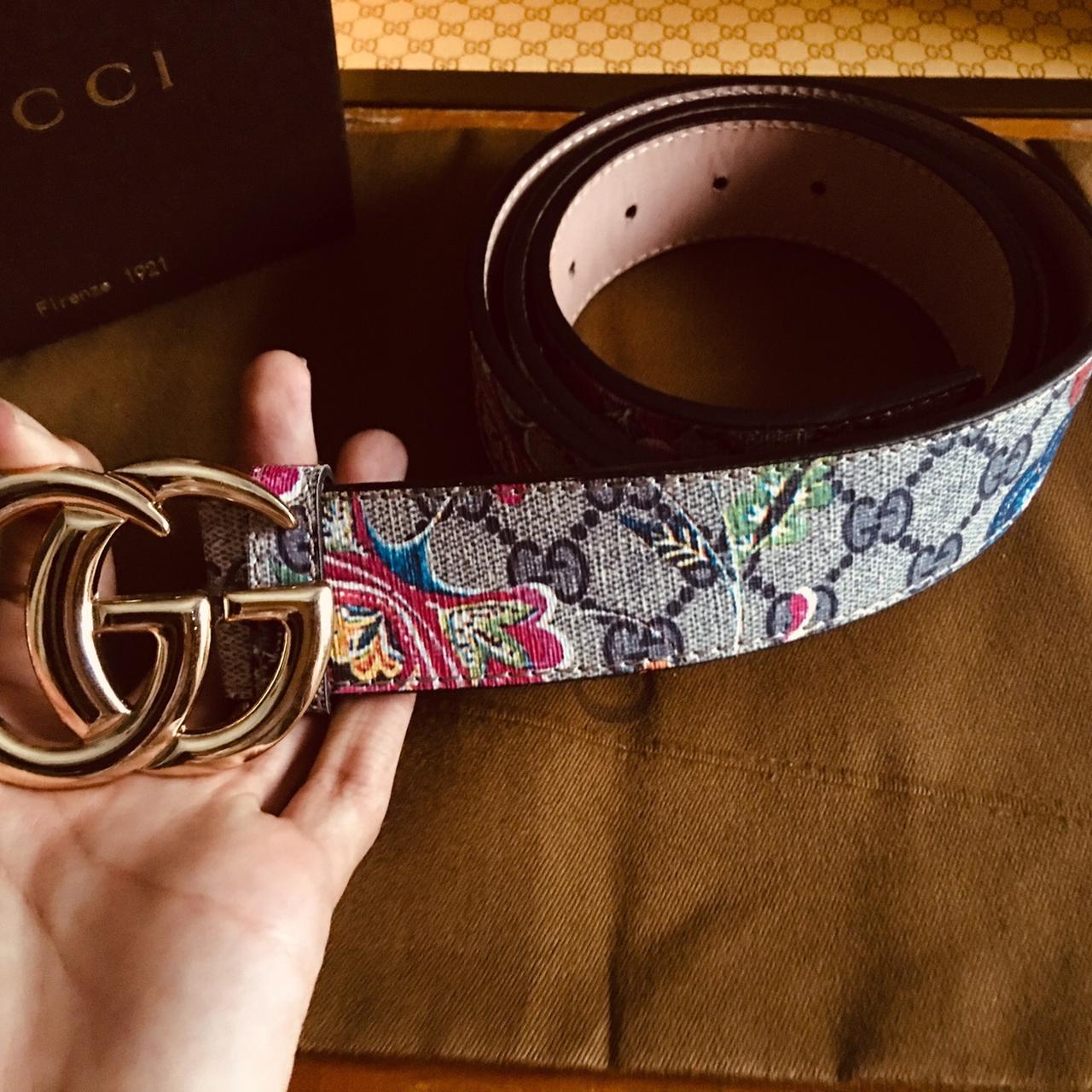 Gucci belt outlet flowers