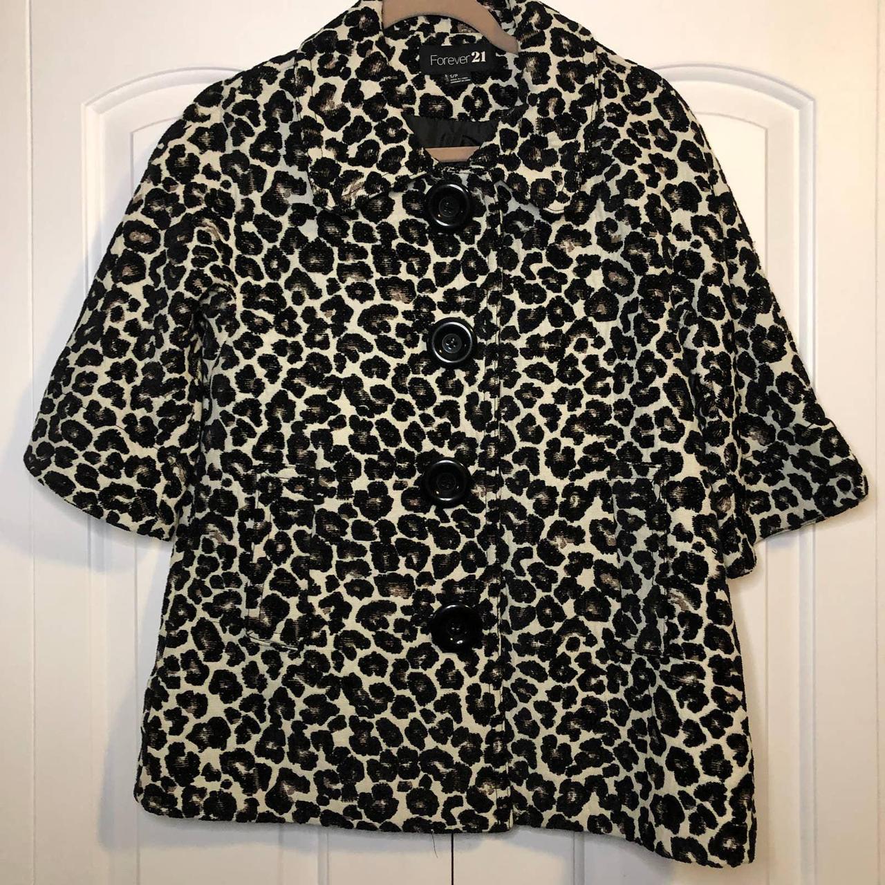 Leopard coat shop forever 21