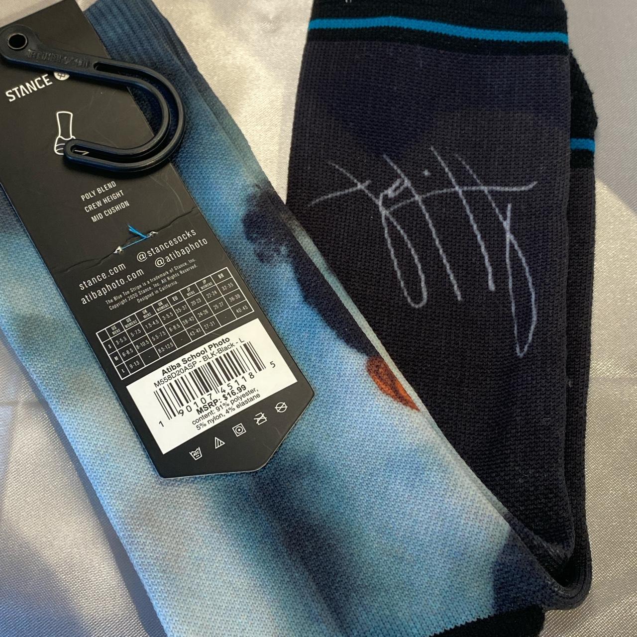 Stance Men's Black and Blue Socks (3)