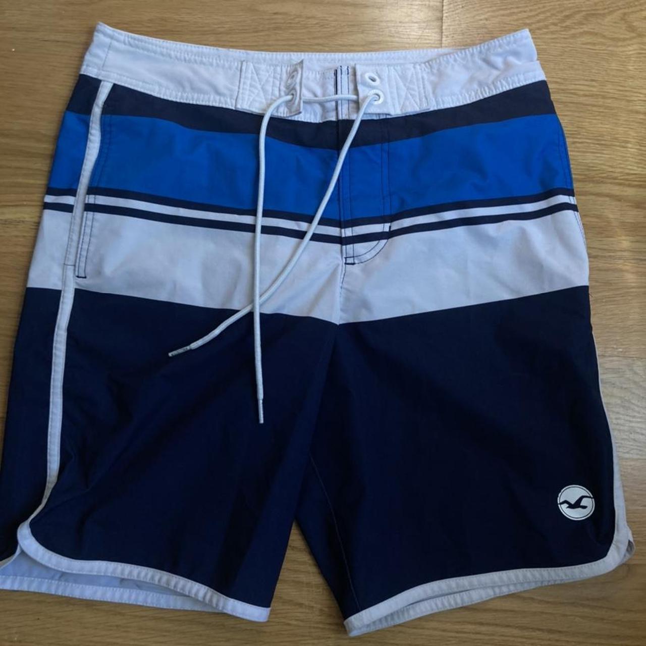 hollister swim shorts worn twice great condition... - Depop