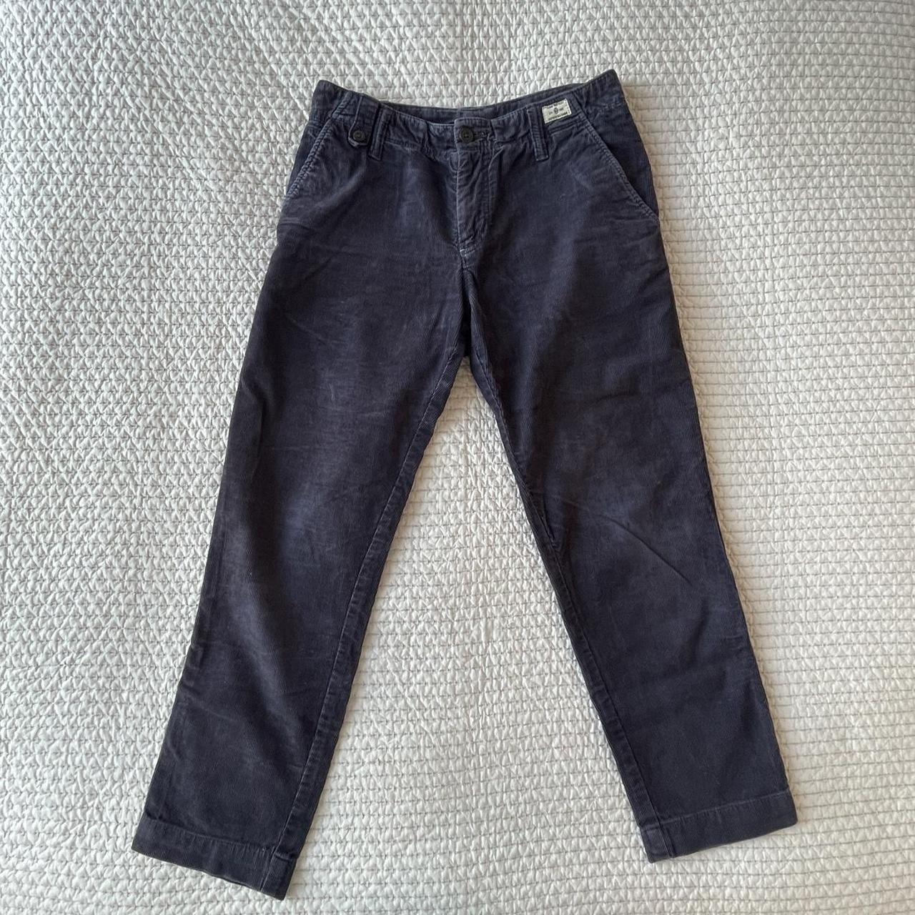 Tommy Hilfiger Men's Navy and Blue Trousers | Depop