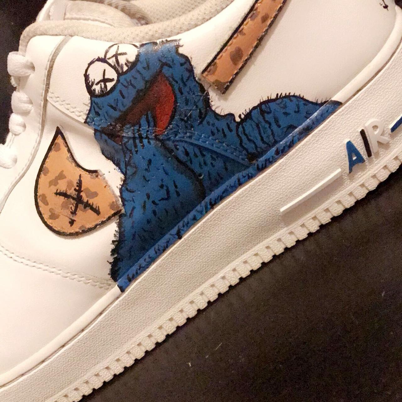 Custom made Airforce 1 - kaws sesame street – The Truth Graphics