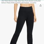 CRZ YOGA Women's High Waist Flare Pants Stretch Comfy Bell Bottom Pilates  Wide Leg Pants with Pockets - 31 inches