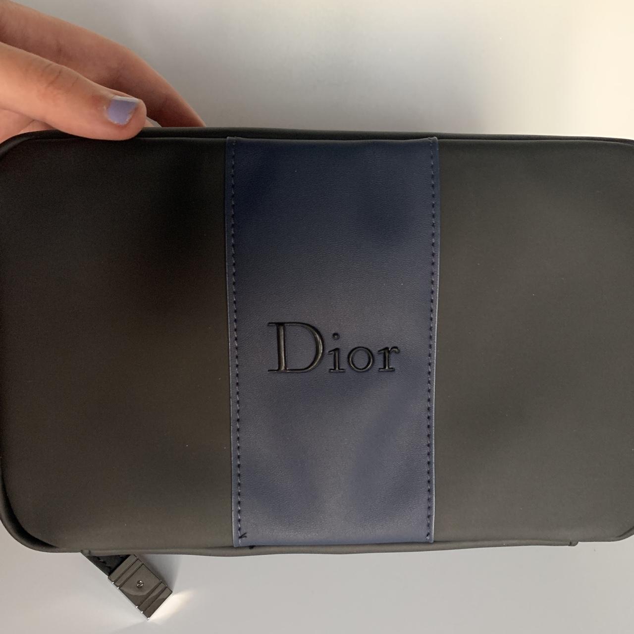 Dior black and navy travel pouch for men or women!... Depop