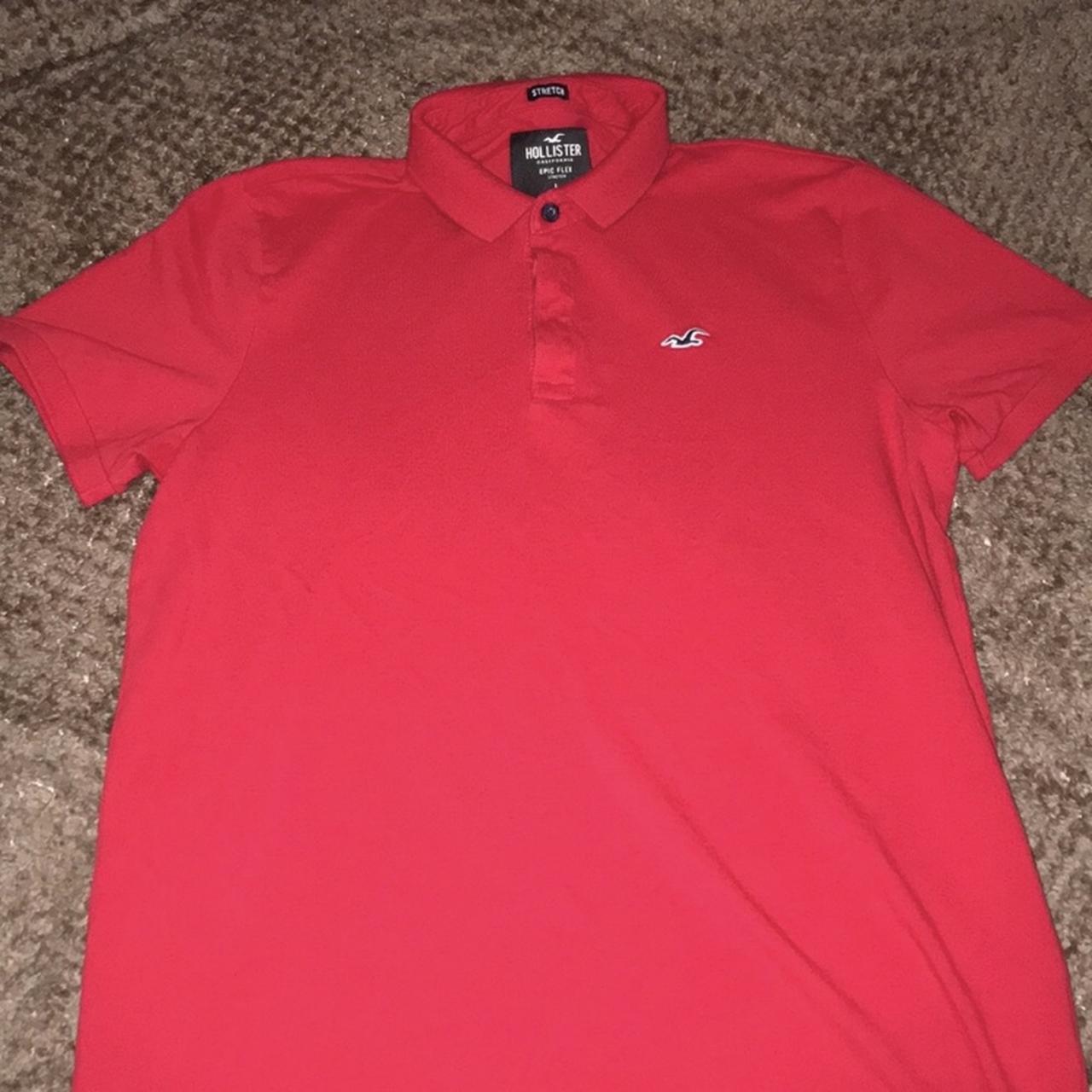 Stretch slim fit polo hollister online