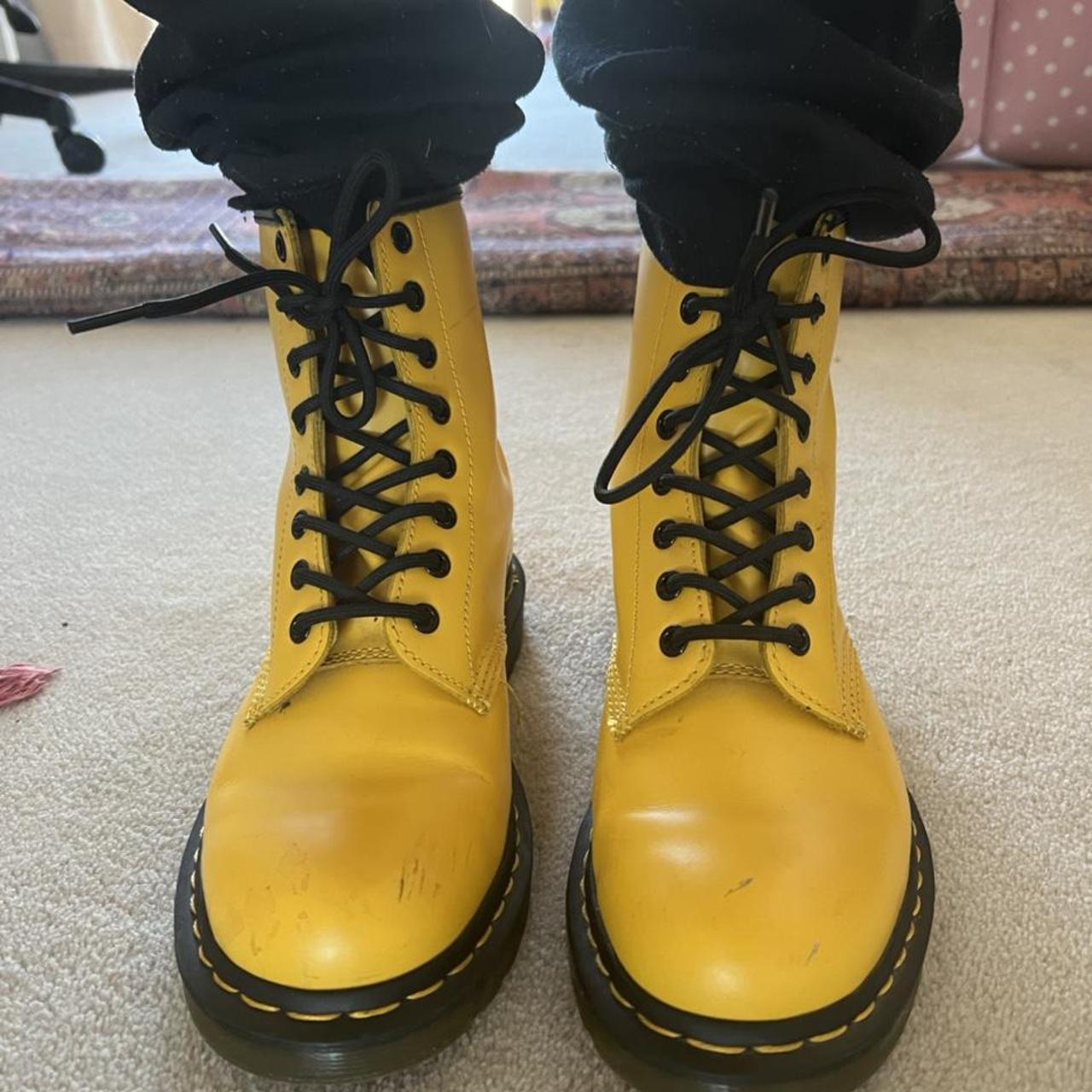dr martens yellow smooth
