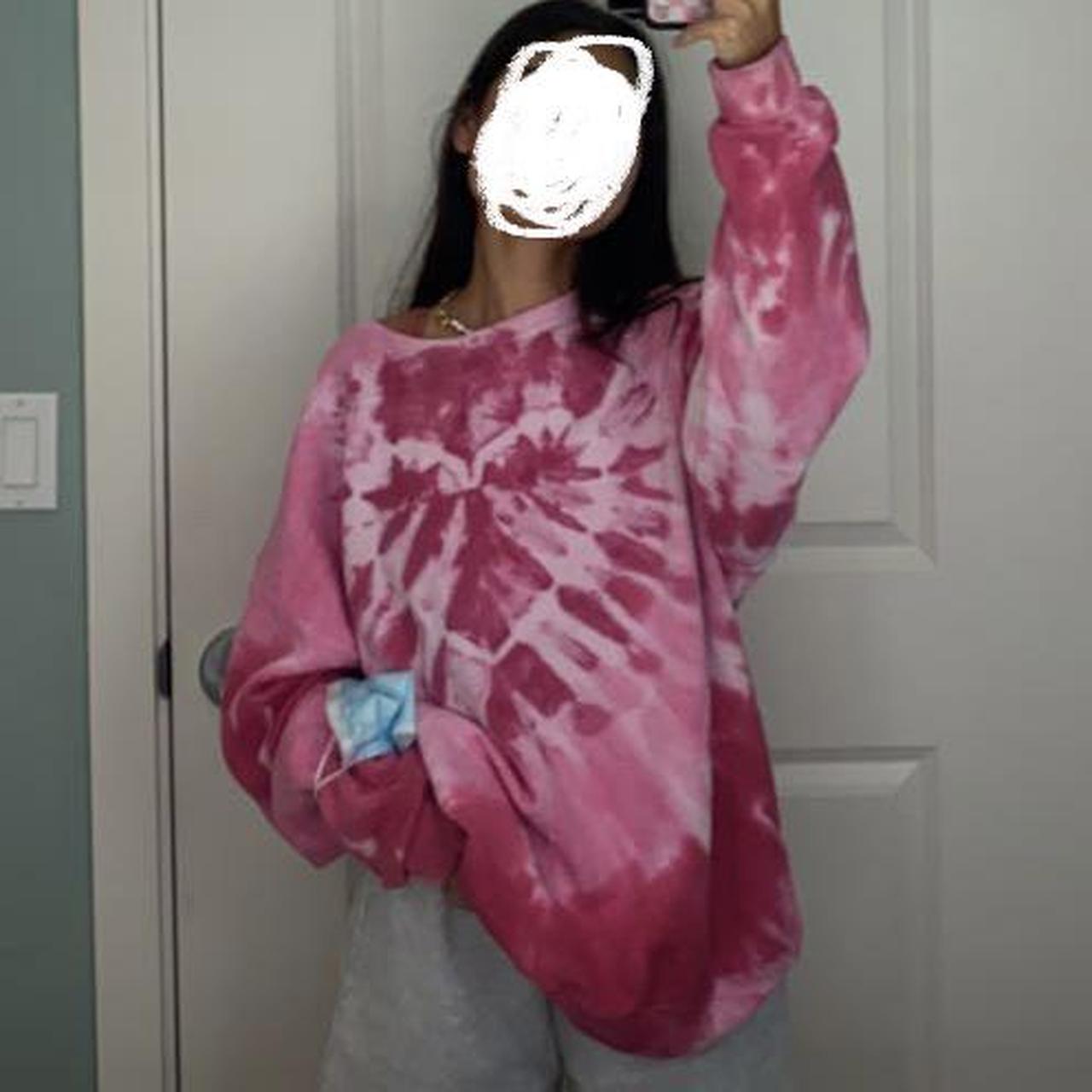 urban outfitters pink heart sweatshirt