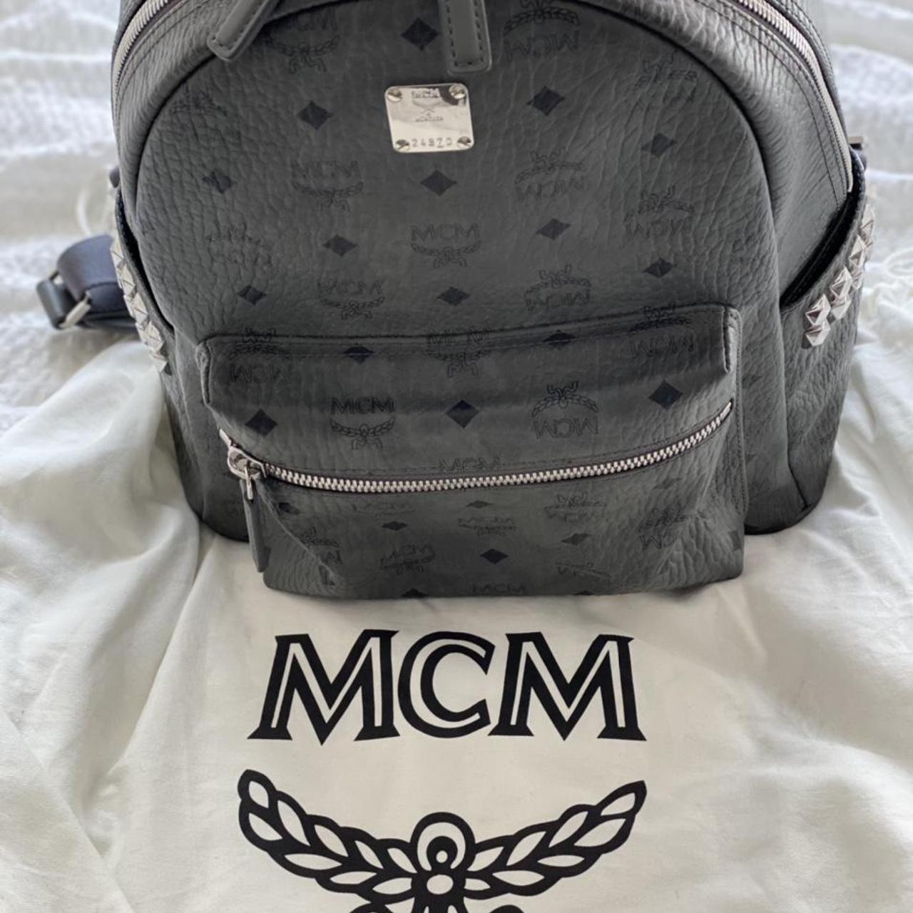 Mcm hotsell grey bag