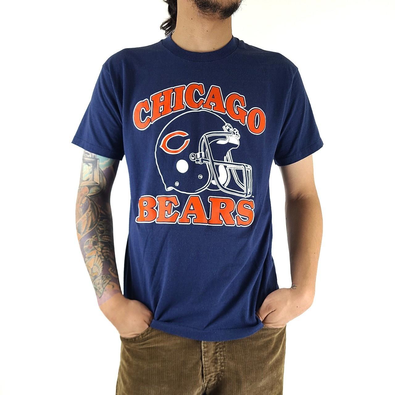 Buy 80's Chicago Bears Old School Spell Out Navy Jersey With