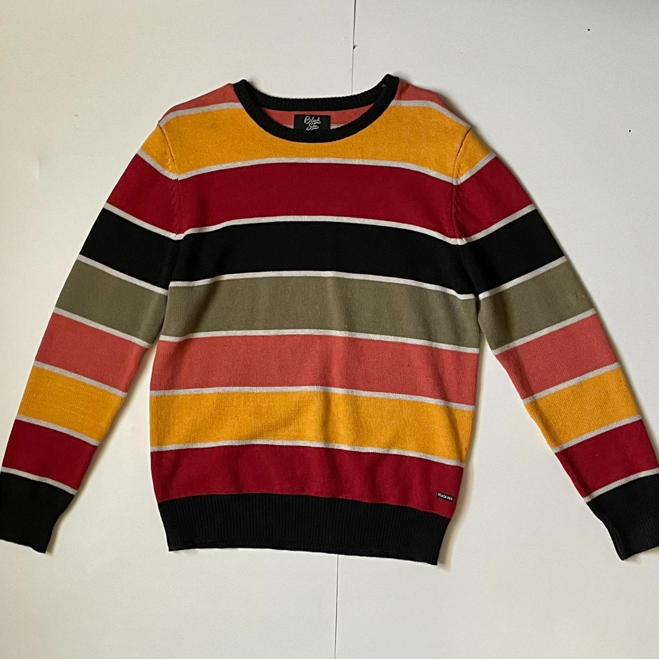 Colorful Striped Sweater > worn a few times but... - Depop