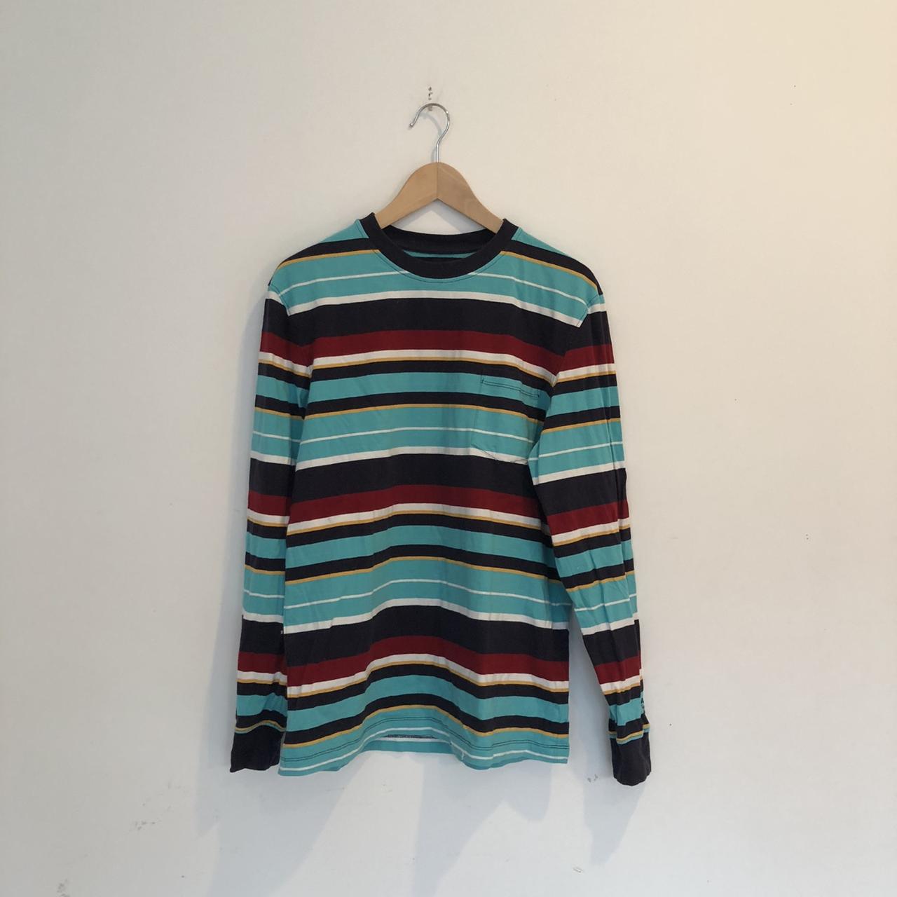 Noah Striped L/S size M 9/10 no flaws - Depop