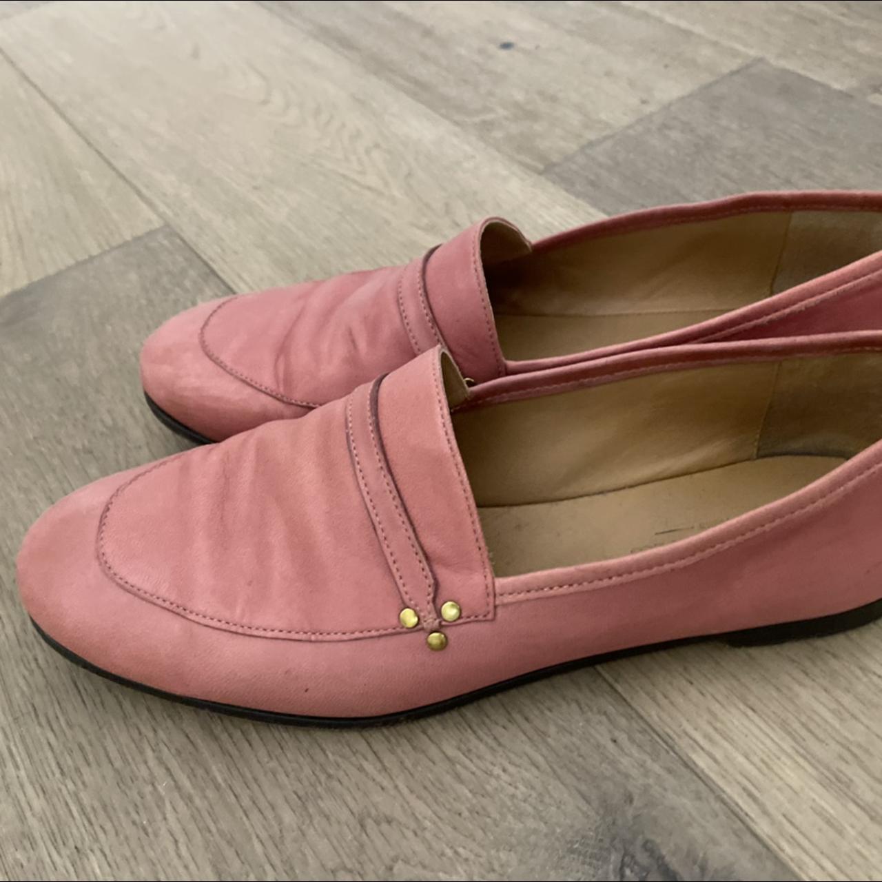 cerise pink loafers