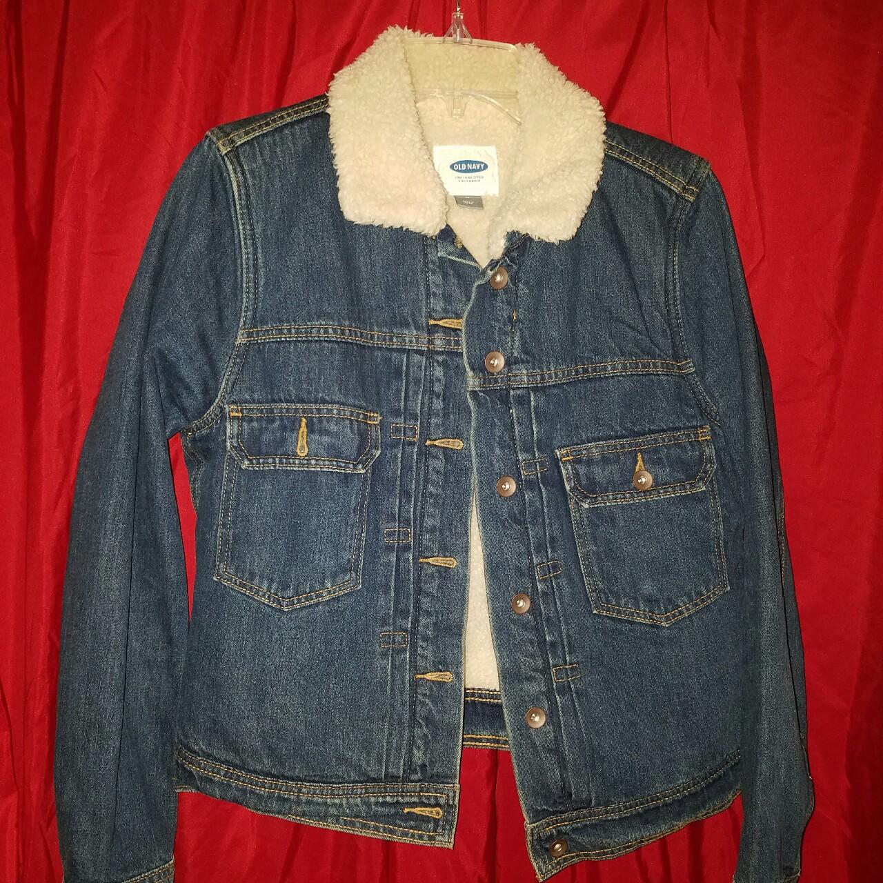 Women's Blue and Cream Jacket | Depop