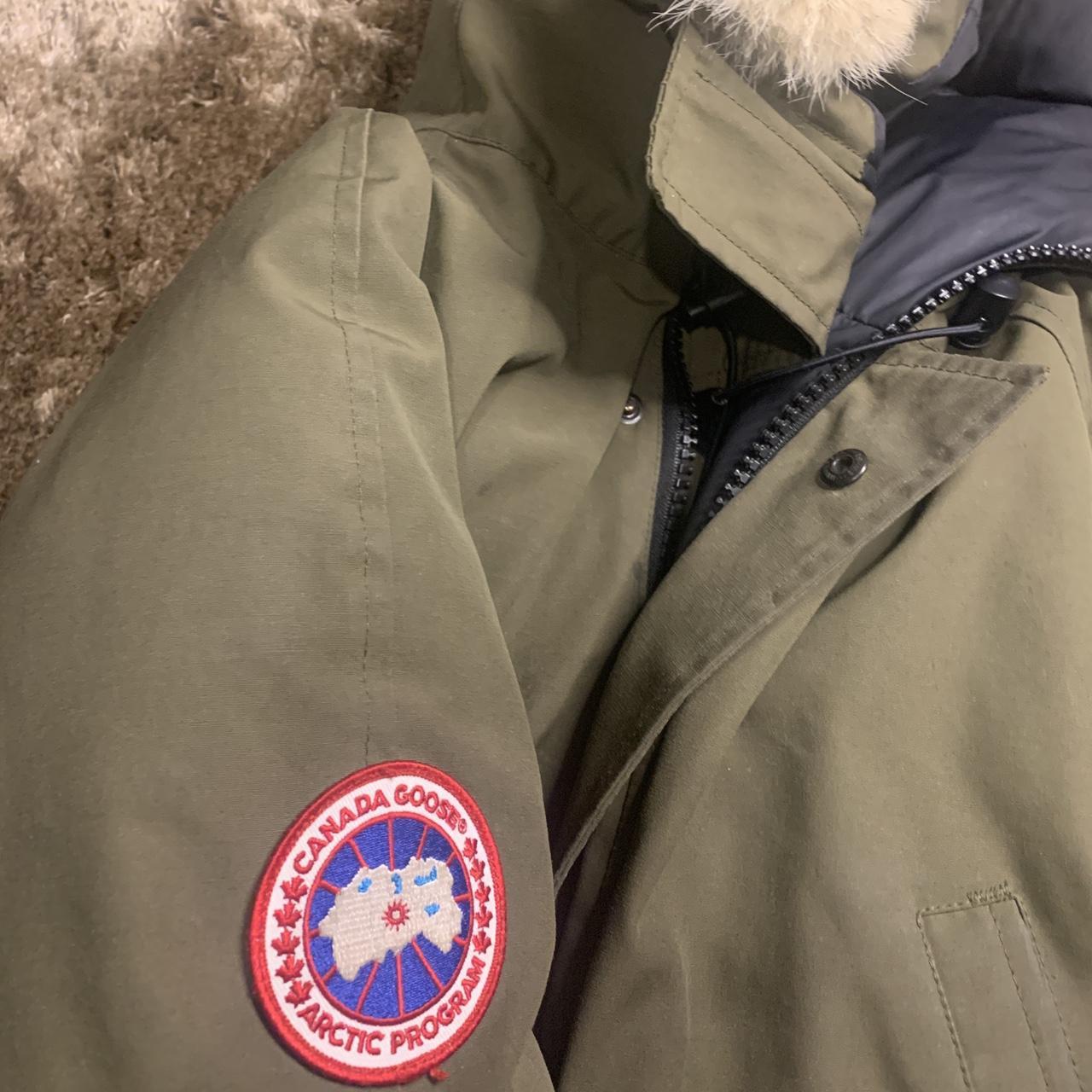 Khaki Canada Goose Bomber Jacket Medium - Depop