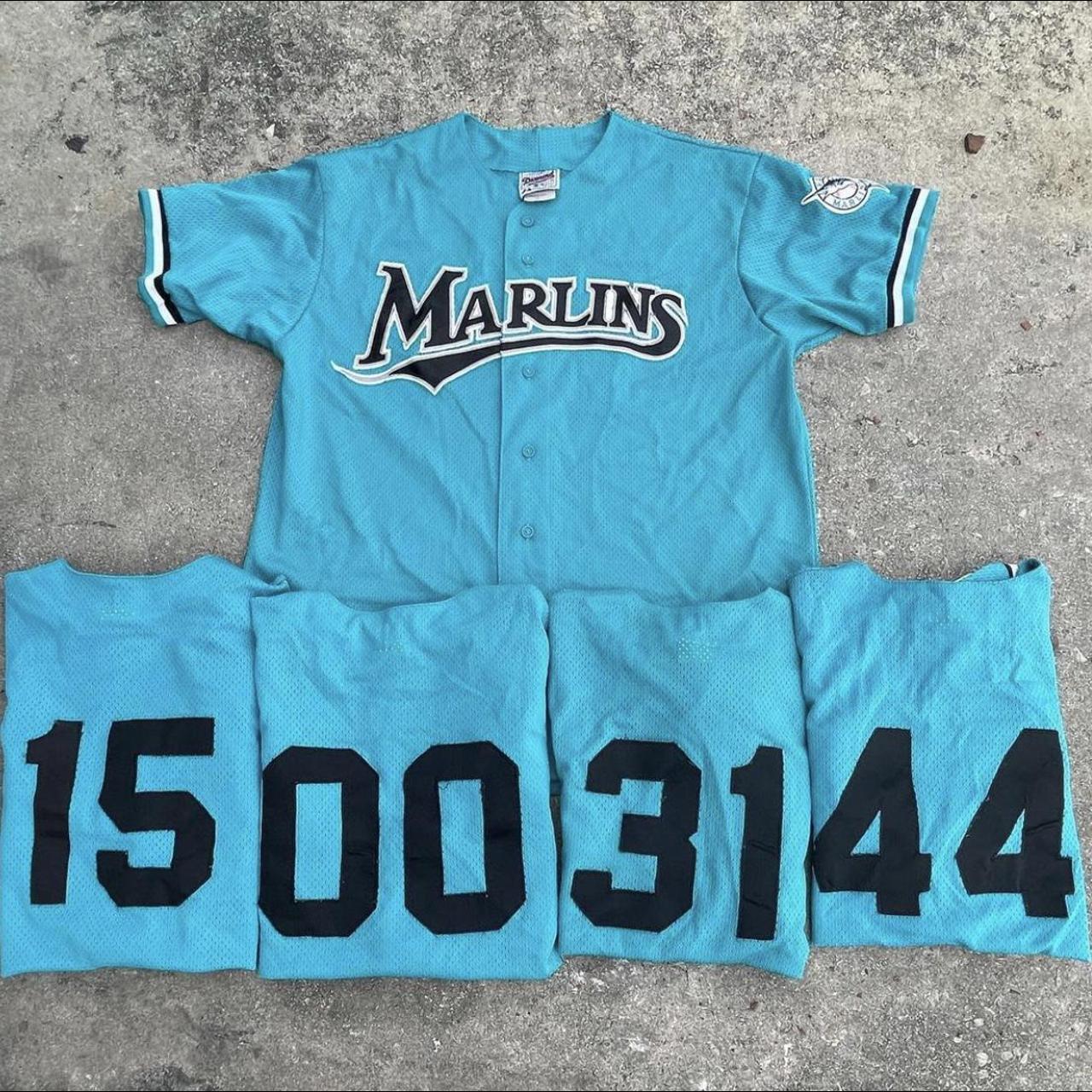 Miami Marlins Jersey Mens XL Diamond Collection Majestic Vintage