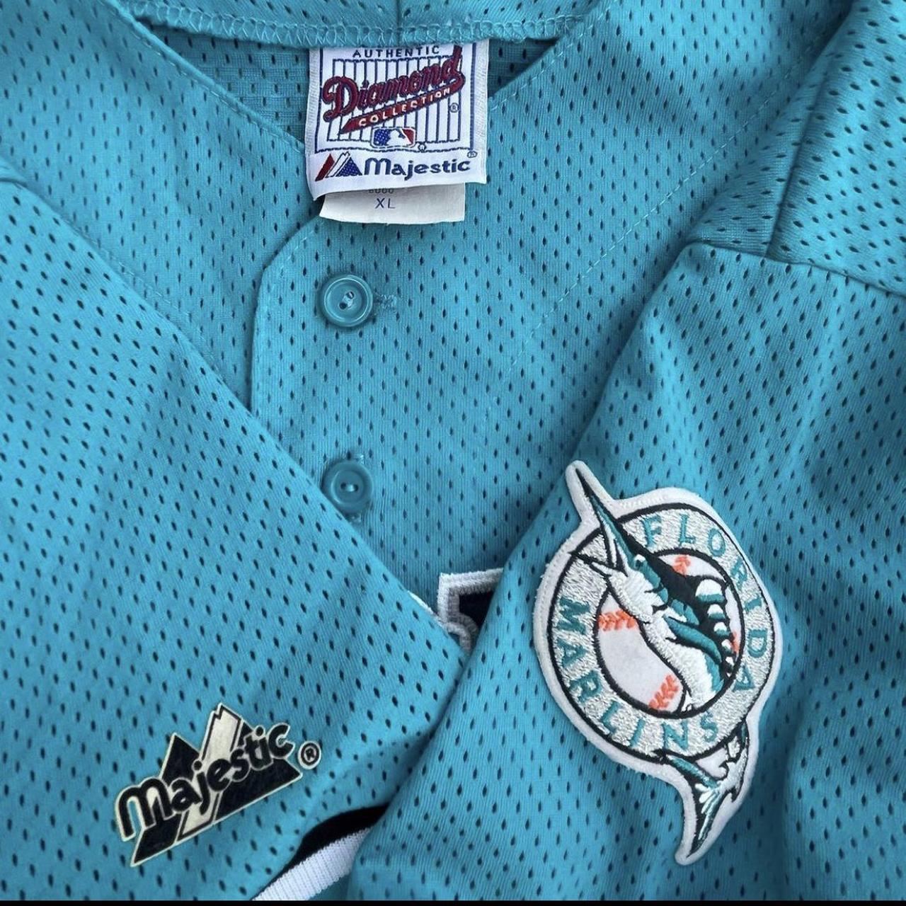 Vintage Miami Marlins Majestic Diamond Collection - Depop