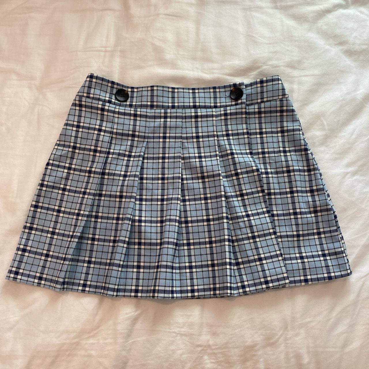 Circle Skirt Tartan Mini Skirt Topshop Topshop Yellow Tartan
