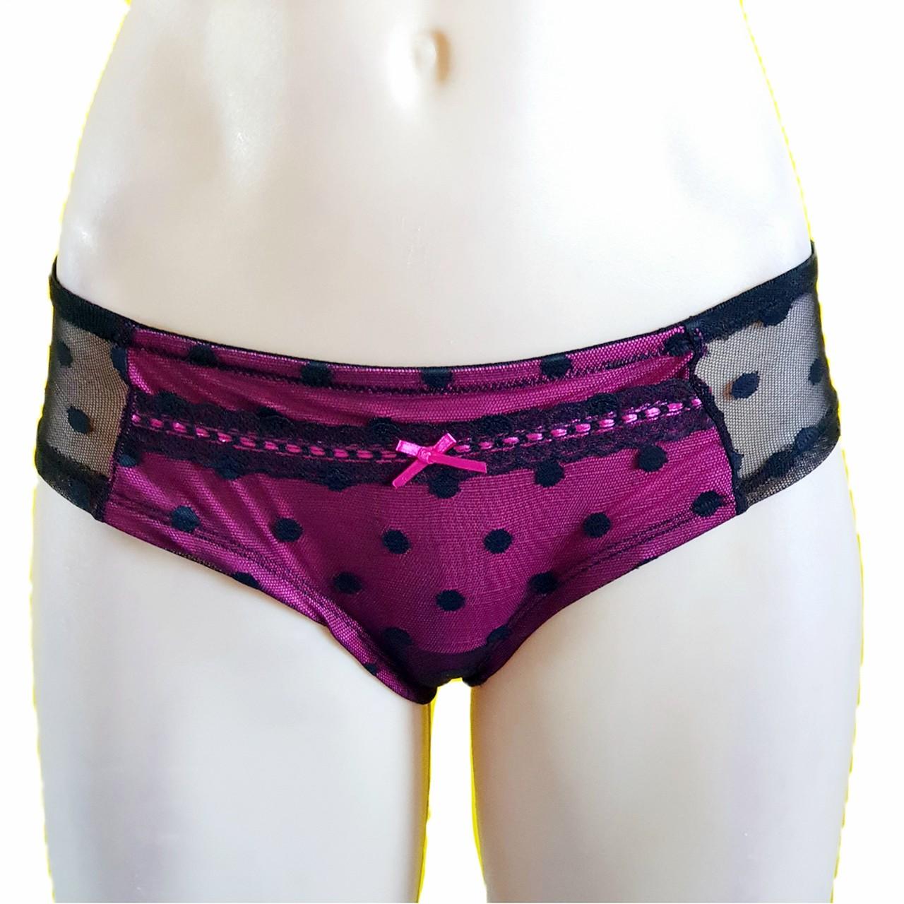Pink and black, low sitting, cheeky underwear. Black - Depop