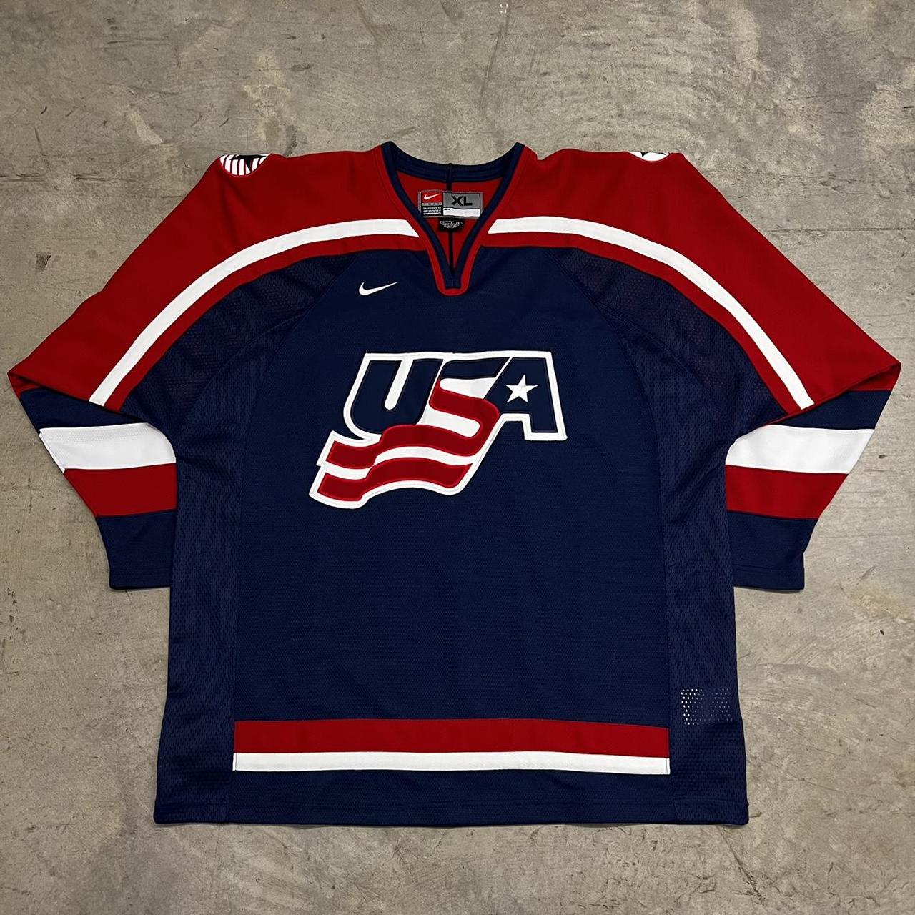 Vintage USA Nike hockey Jersey Size mens XL Good... - Depop