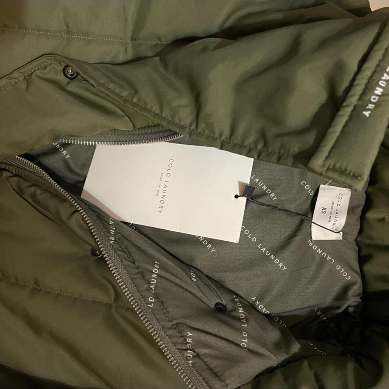 Cold Laundry Khaki Hooded Jacket Size Xs Brand New... - Depop