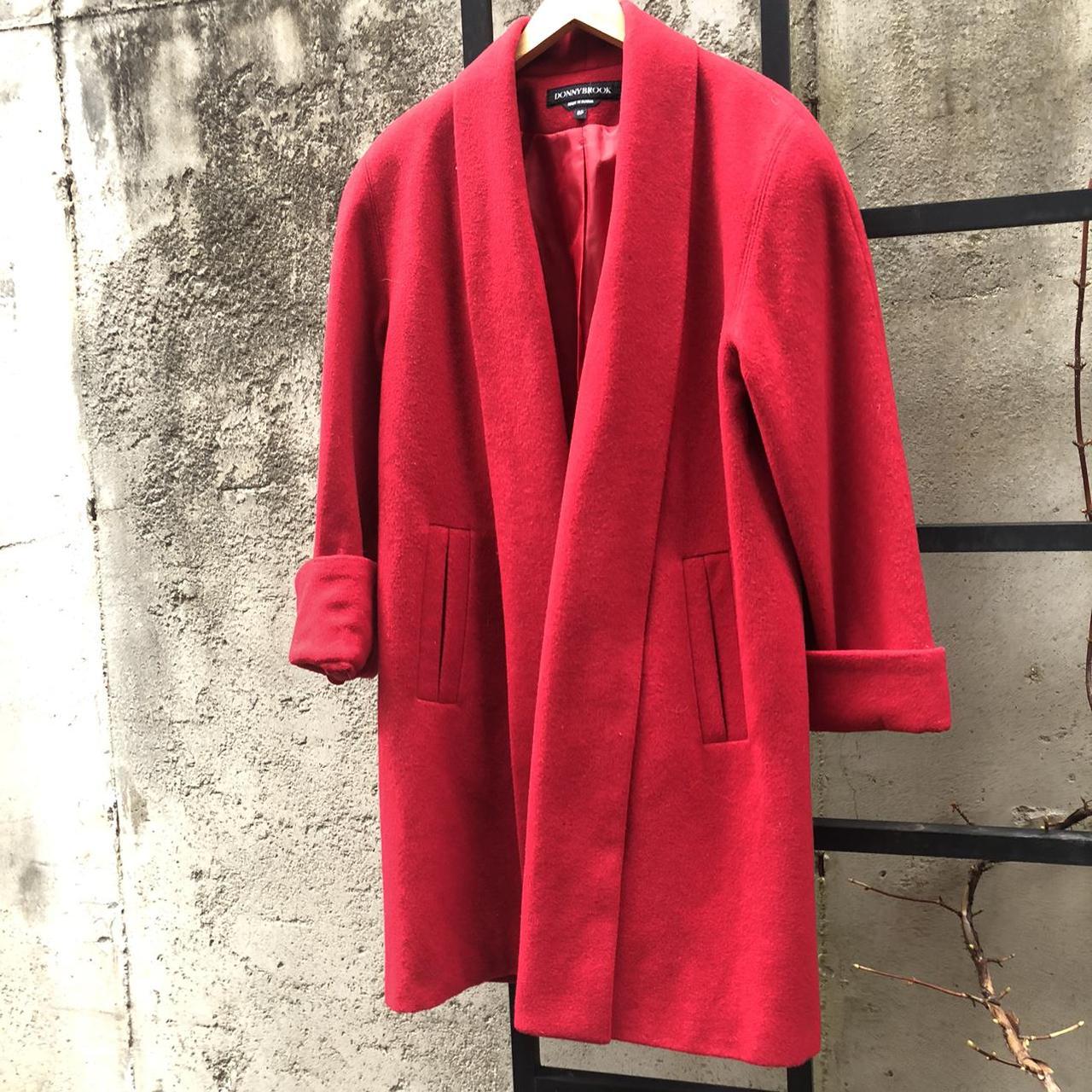 cherry red coat