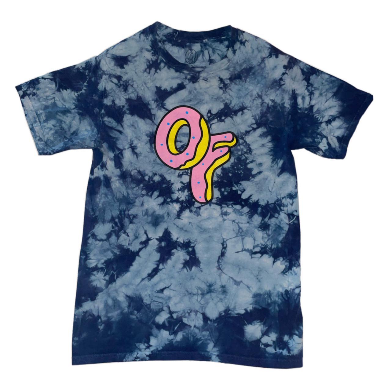 Odd Future Women's Blue and Pink T-shirt | Depop