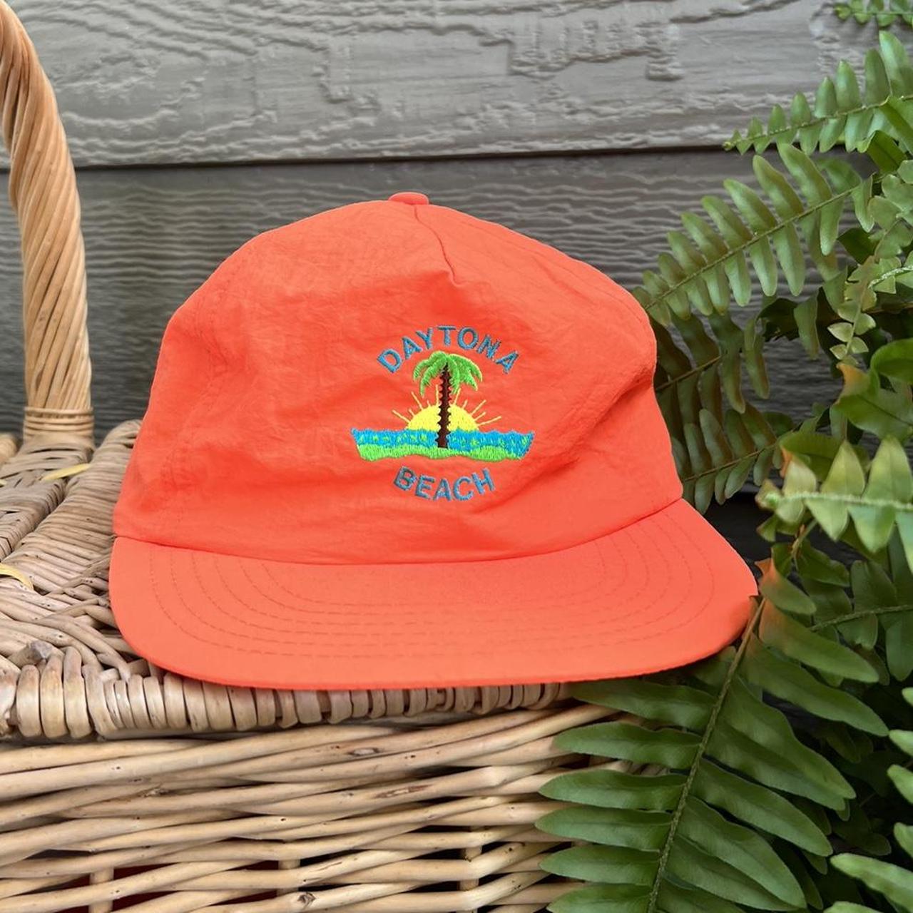 Vintage 80’s Trucker Hat Daytona Beach embroidered... - Depop