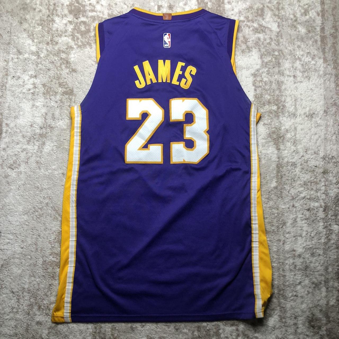 LeBron James #23 Lakers Nike T-Shirt Jersey Size: - Depop