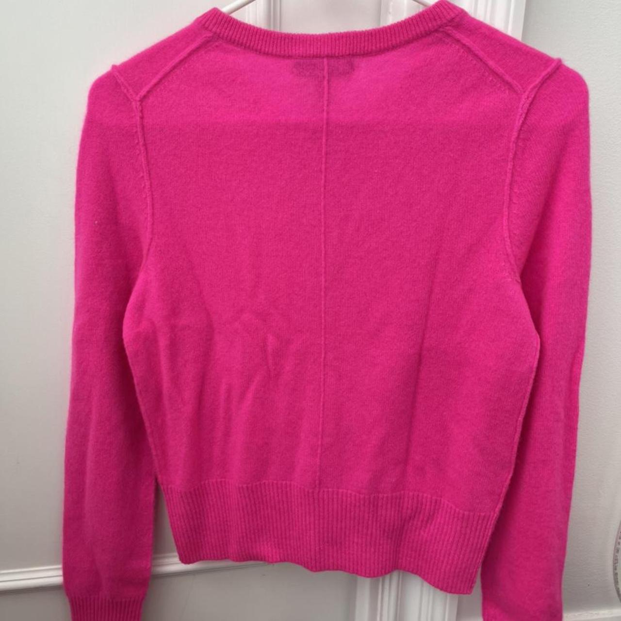 Bloomingdales Aqua hot pink cashmere cardigan size | Depop