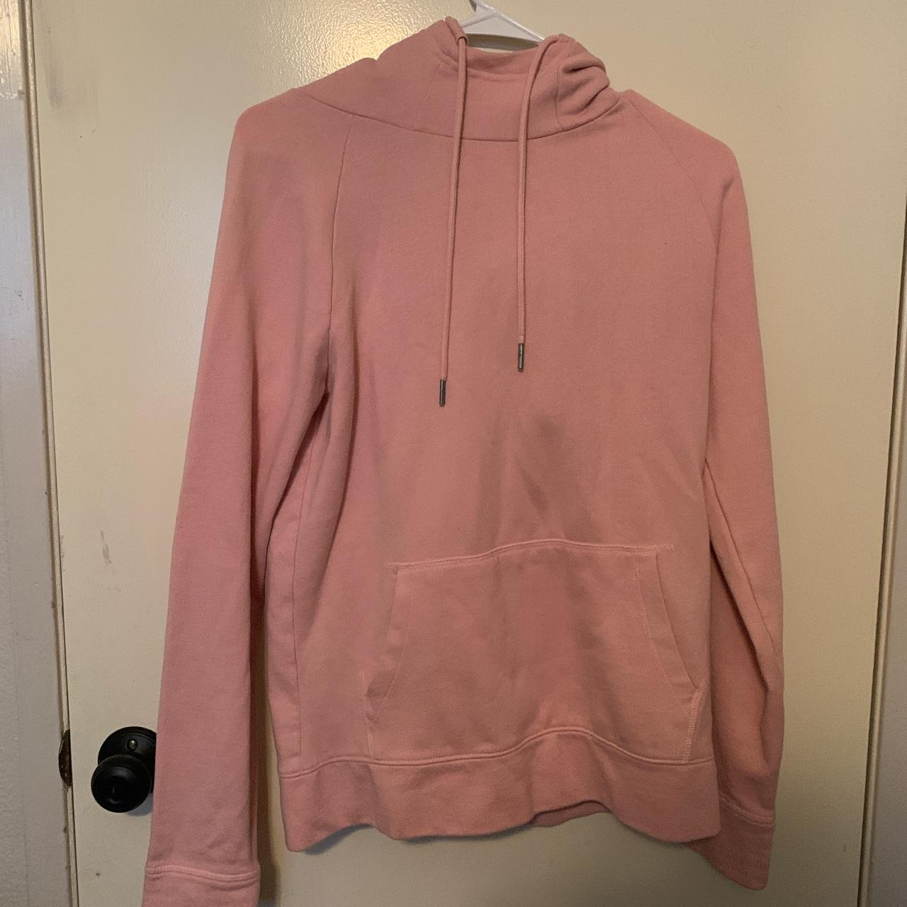 pink oversized hoodie from express in good. Depop