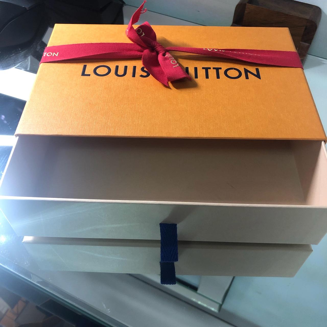 New Louis Vuitton belt box + red ribbon... - Depop