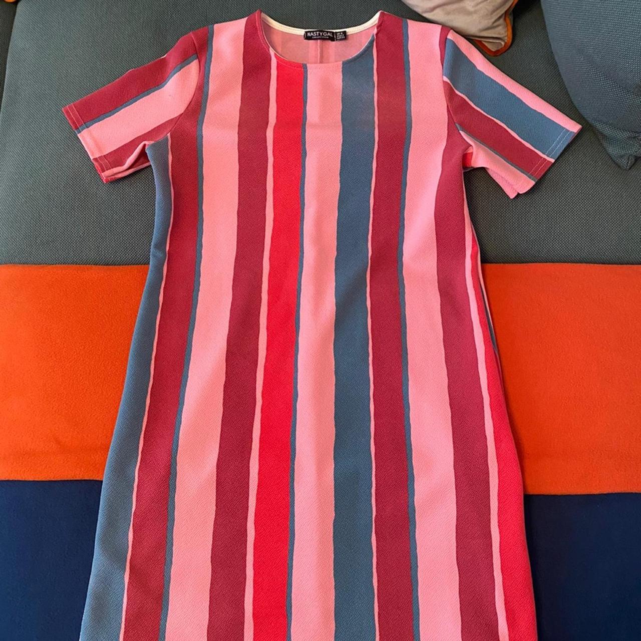 Nasty Gal striped candy floss dress. Would be so... - Depop