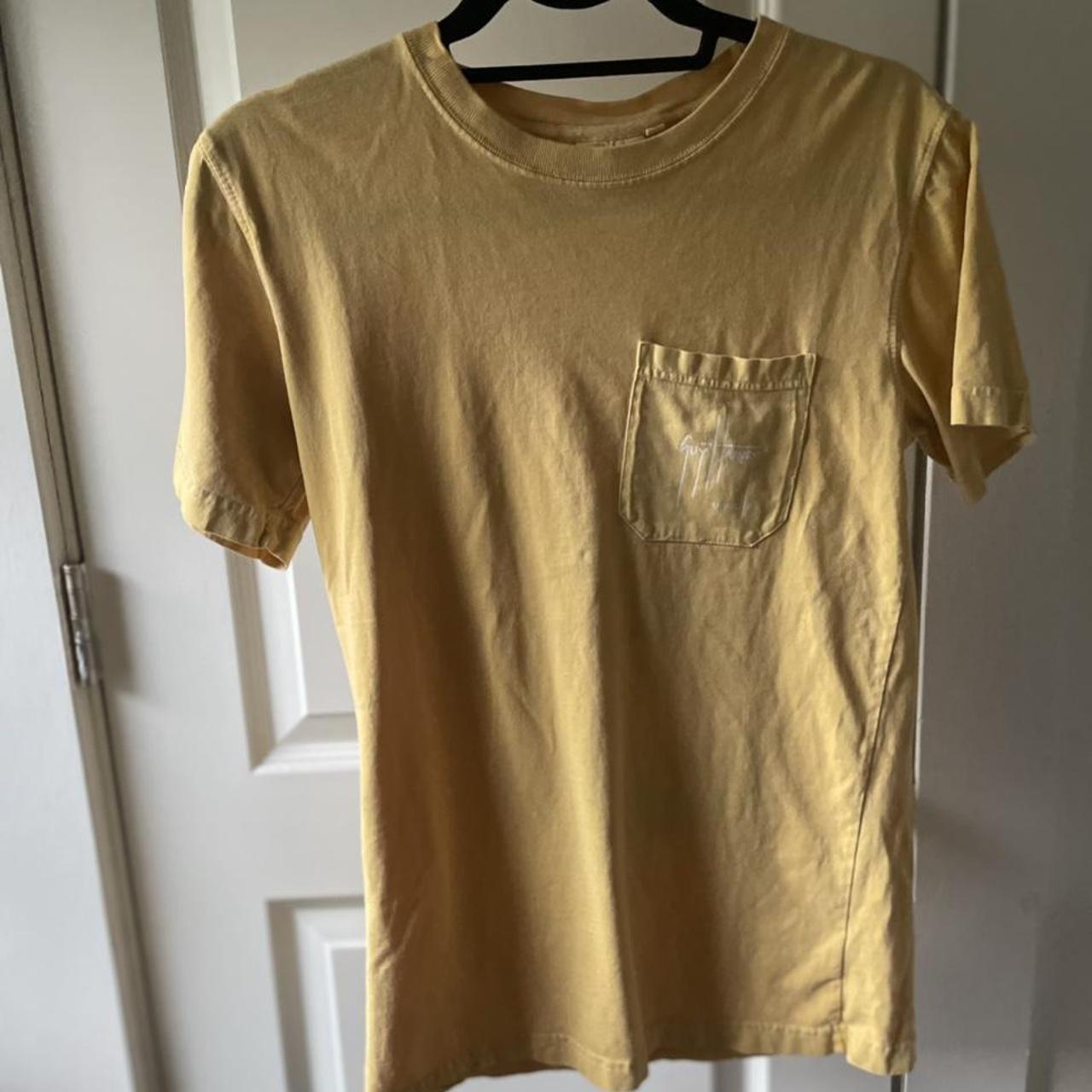 Guy Harvey Women's Yellow and Cream T-shirt